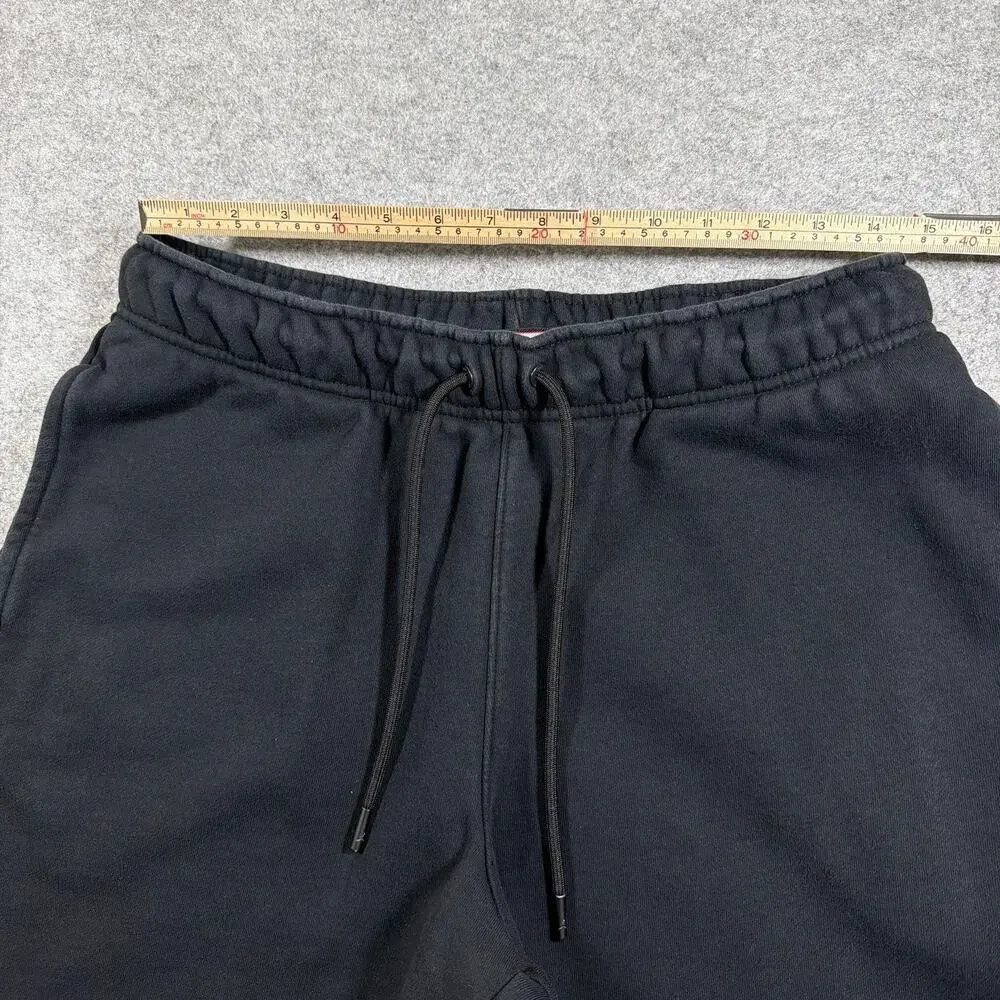 Air Jordan Fleece Sweat Shorts Mens M Black Jumpman Logo Cotton Drawstring